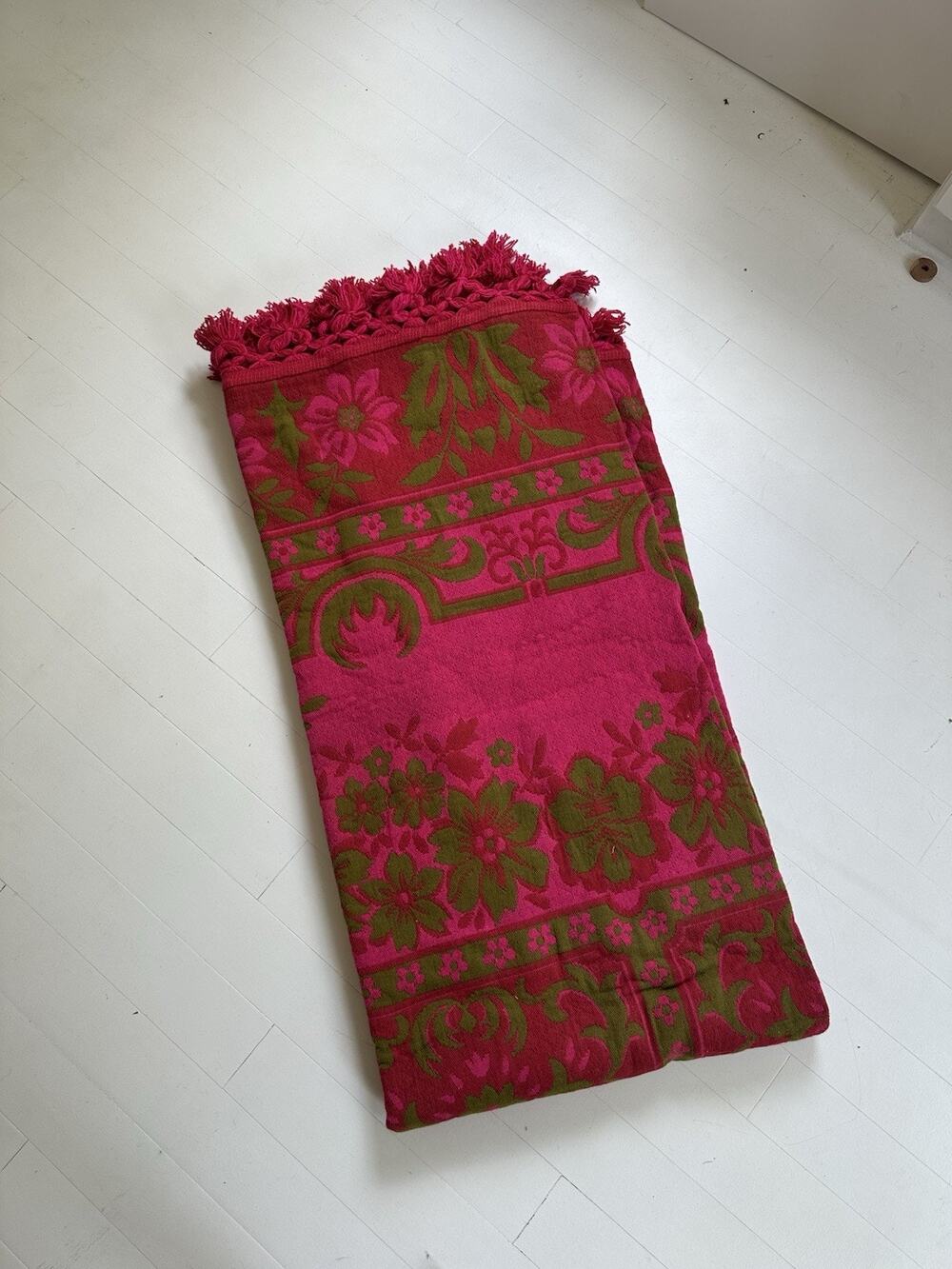 Vintage Brentwood Originals 1970s Groovy Queen Size Blanket 85" x 100"